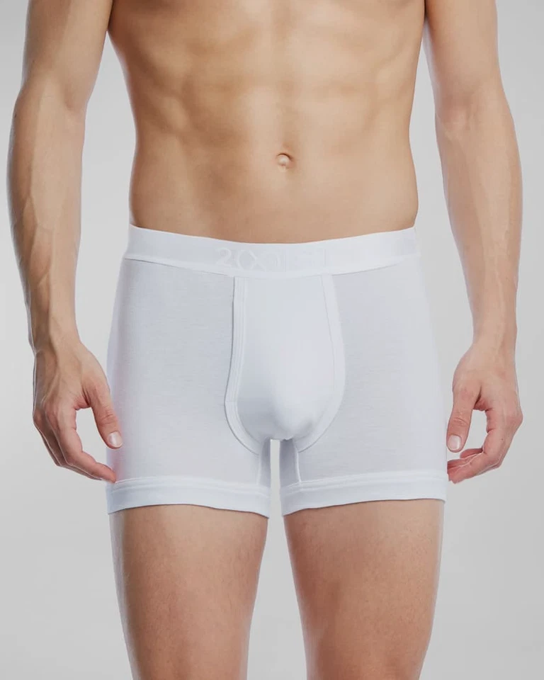 Calzoncillo boxer de tiro bajo Pima Dream de algodón blanco 2Xist para hombre talla S Foto 1 de 1