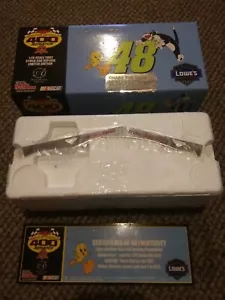 2002 Jimmie Johnson #48 Lowe's / Looney Tunes REMATCH - Chrome 1:24 NEVER OPENED - Picture 1 of 7