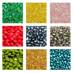 Rutkovsky 111-79001 Heart Pressed Beads Czech Glass 6mm, 8mm Sizes 10g Pack - Bild 1 von 40