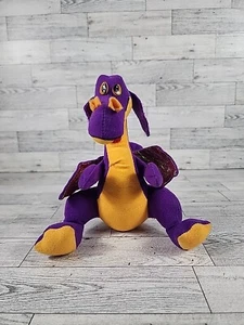 Vintage Acme Drache Plüsch 8 Zoll lila 90er Stofftier Puppe mit schillernden Flügeln - Bild 1 von 6