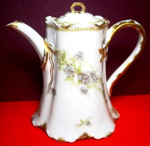VHTF - TETERA antigua de porcelana fina HAVILAND FRANCESA 7" - Schleiger #254?- COMO NUEVA - Imagen 1 de 15