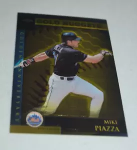 2000 Topps Chrome - Mike Piazza Mets Catcher Gold Nuggets Ga19 - Imagen 1 de 7