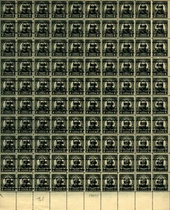 US #559 1923 7c McKinley Sheet, Precancel *Miami, FL* . MNH (SCV $1,550 Singles) - Picture 1 of 12