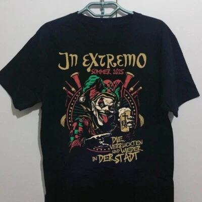 T-shirt In Extremo Tour 2025 Tour Band regalo per tifosi tutte le taglie S-5XL - Immagine 1 di 3