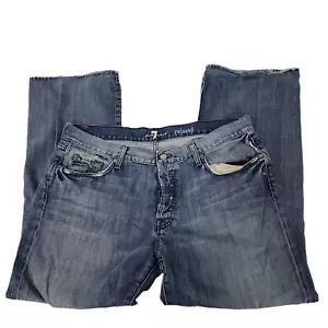 7 for All Mankind Herren Relaxed Button Fly Jeans Gr. 38 - 40x291/2 Medium Wash Straight - Bild 1 von 11