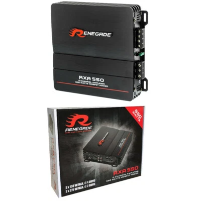 1 Amplificador RENEGADE RXA550 Estéreo 2 Canales Clase Ab 550 Vatios Máximo Car - Imagen 1 de 4