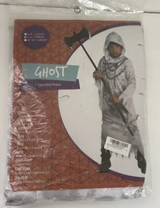 Ghost Hooded Robe Boys Kids Costume 7-9 Years Old 128cm New Sealed White Medium - Picture 1 of 2