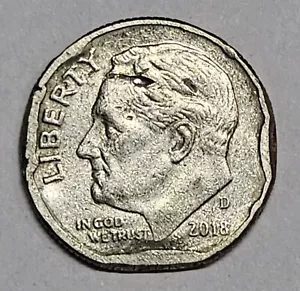 2018 D, Dime (Stamp Error) - Picture 1 of 2