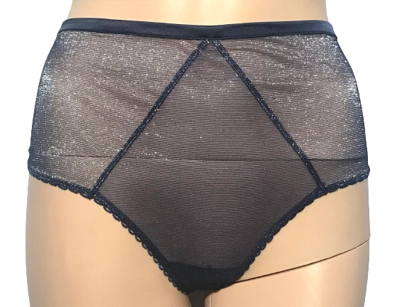 VICTORIAS SECRET DREAM ANGELS TANGA CINTURA ALTA TRANSPARENTE PANTY MALLA BRILLANTE NUEVO CON ETIQUETAS Foto 1 de 1