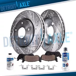 Front Drilled Brake Rotors + Brake Pads for 2003 - 2005 Nissan 350Z Infiniti G35 - Picture 1 of 9