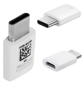 Genuine For Samsung Galaxy S9+ A8 A3 2017 Micro USB To Type C Connector Adapter - Picture 1 of 1