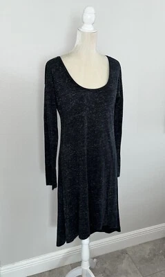 Ralph Lauren Denim Supply Modal Jersey Knit Dress Heather Black Long Sleeve M - Image 1 of 4