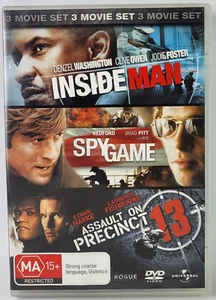 Inside Man/ Spy Game/ Assult on Precinct 13 DVD, (VERY GOOD) REGION 4 - Picture 1 of 1