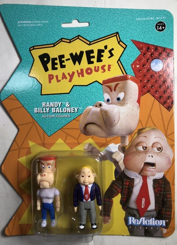 RANDY & BILLY BELONEY ReAction Super7 Pee-Wees Playhouse 3.75" Figure Funko 2020 Cover