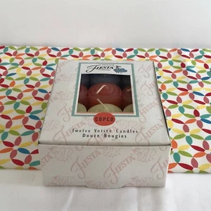 Fiestaware Votivkerzen 12er Box Fiesta lizenziert 90er Jahre Go Along  - Bild 1 von 9