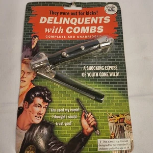 Delinquents With Combs 'They were out for Kicks' Novelties Classic men’s Hair - Picture 1 of 3