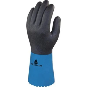 Delta Plus PVC/Nitril Triple-Dip chemikalienbeständiger Griff Arbeitshandschuh #VV836 - Bild 1 von 2