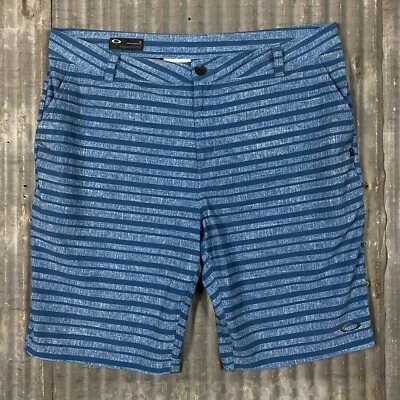 Pantalones Cortos para Caminar Oakley Calce Regular Elastizados Para Hombres 40 Rayas Azules Híbridos Chinos Foto 1 de 4