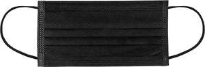 500x schwarze Einweg Gesichtsmaske Mund-Nasen-Bedeckung 3lagig (10x 50er Pack) - Bild 1 von 2
