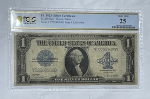 U.S. - Serie di 1923 $1,00 Silver Certificate (PCGS Very Fine 25) - Foto 1 di 2
