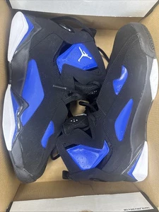 Nike Air Jordan True Flight Mens Size 9 Black Blue Basketball Shoes Sneakers - Picture 1 of 10