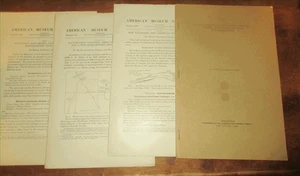 GEOLOGIE PALÄONTOLOGIE VIER (4) BERICHTE ÜBER FOSSILE SÄUGETIERE VON H. F. OSBORBONN AMNH - Bild 1 von 3