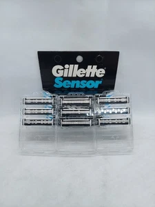 Vintage Gillette Sensor Razor Blades - 3 Per Pack 3 Pack Total 9 Blades No Box - Picture 1 of 7