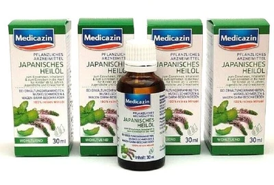 ✅ 4 x 30 ml JAPANISCHES HEILÖL - 100% reines Minzöl ✅ - Bild 1 von 2