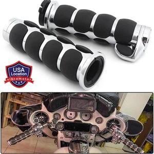 2x Empuñaduras de manillar de 1" para Harley Softail Dyna Sportster XL883 XL1200 personalizadas - Imagen 1 de 14