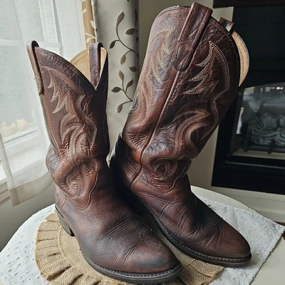 Double-H #3282 Western Work 11.5 EE Men’s Brown U-Toe Ranch Rodeo Work J14172 - Image 1 of 4