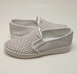 Womens Michael Kors Jem Olivia White Fashion Sneakers Shoes HL15K Size 8.5 - Picture 1 of 7