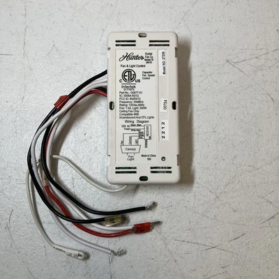 HUNTER G0797-01 Ceiling Fan and Light Control Universal Reciever Box Part# 27206 - Image 1 of 4