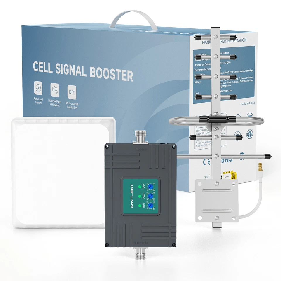 5G 4G LTE Band 12/13/17/5 700/850MHz Cell Phone Signal Booster Home Repeater Kit - Image 1 of 4