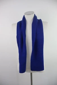 LACOSTE SCIARPA UOMO DONNA UNISEX WOMAN MAN VINTAGE SCARF LANA VERGINE BLU - Imagen 1 de 3