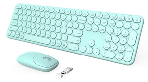 seenda Clavier et Souris sans Fil, Récepteur USB & Type C 2 en 1, SK73-3 Complet... - Photo 1/8