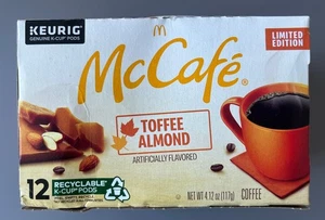 EXP * SIEHE BILDER McCafe Toffee Mandel Kaffeepad Brühen Urlaub 12 K-TASSEN PODS - Bild 1 von 6