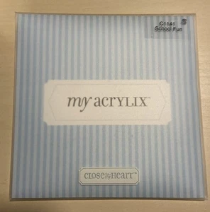 CLOSE TO MY HEART Acrylix Stempelset C1141 "School Fun" Scrapbooking, Kunst - Bild 1 von 3