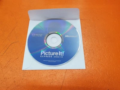 ⭐️⭐️⭐️⭐️⭐️ Microsoft Picture It! EXPRESS Version 7.0 Software CD Only - Image 1 of 3