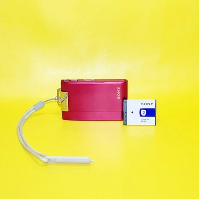 LOVELY RARE Sony Cybershot DSC-T200 8.1MP Compact PINK Digital Camera +FAST POST - Image 1 of 4