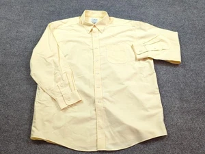 LL Bean Hemd Herren 17,5-33 Gelb Baumwolle Langarm Traditional Fit Business  - Bild 1 von 7