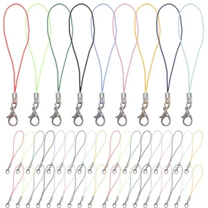 100 pièces sangles de téléphone homard boucle breloque cordon griffe lanière téléphone portable mignon - Photo 1 sur 12