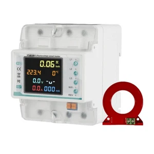 Tuya WiFi Display LCD Smart Meter Interruttore Interruttore Con Protezione Da Perdite - Foto 1 di 10