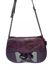 LUXUS Designer Handtasche Schultertasche Lila Tasche - Bild 1 von 4