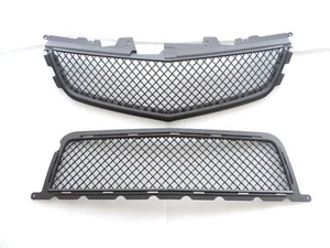MATTE BLACK FRONT UPPER/LOWER GRILLE COMBO For 09~10~11~12~13~14 CADILLAC CTS-V - Bild 1 von 3