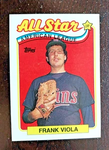 1989 Topps #406 Frank VIOLA 1988 AL lanzador All Star Twins excelente envío gratuito - Imagen 1 de 1