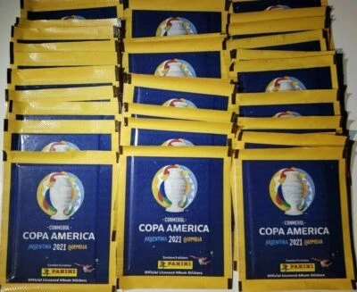 NEW Panini Copa America 2021 Argentina Colombia 100 Sealed Sticker Packs