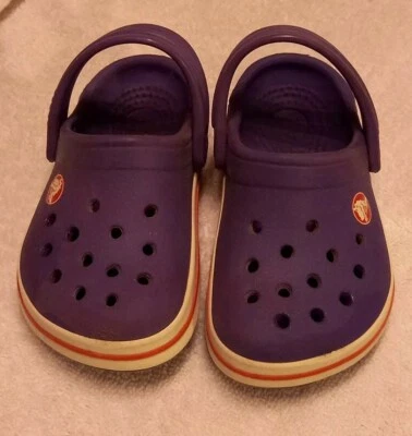 Crocs Crocband Zapatos Púrpura Niños Niñas Bebé Niño Infantil Talla 4c - 5c Foto 1 de 4