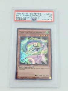 2015 YuGiOh Prediction Princess Arrowsylph DRL2-EN033 Super Rare 1st Edi. PSA 7 - Picture 1 of 2