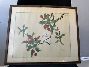 Marked Vintage Large Chinese Print Or Water Colour ? - Picture 1 of 17