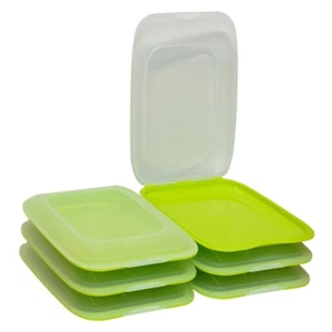 6x stapelbare Frischhaltedose Aufschnittbox Wurst Behälter Aufschnittdose - Bild 1 von 93